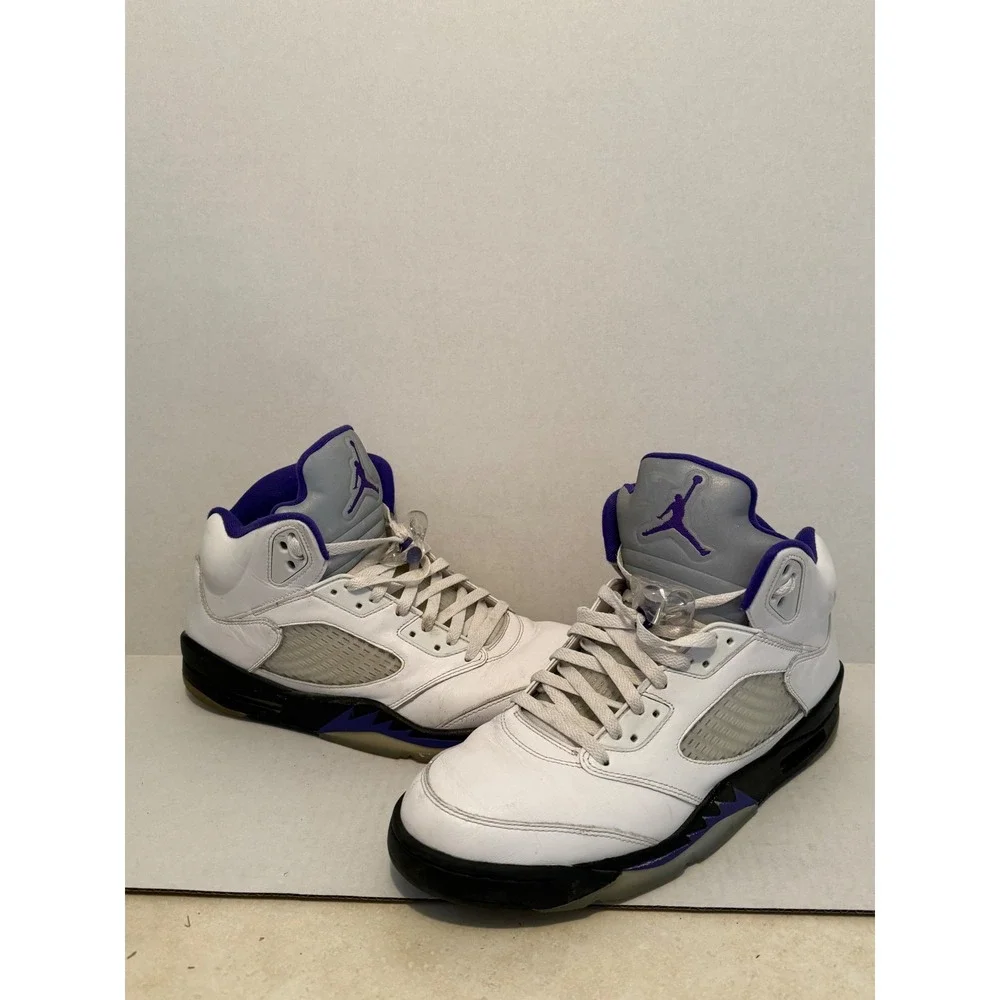 Air‎ Jordan 5 Retro Concord White Purple Black DD0587-141 Mens Size 13